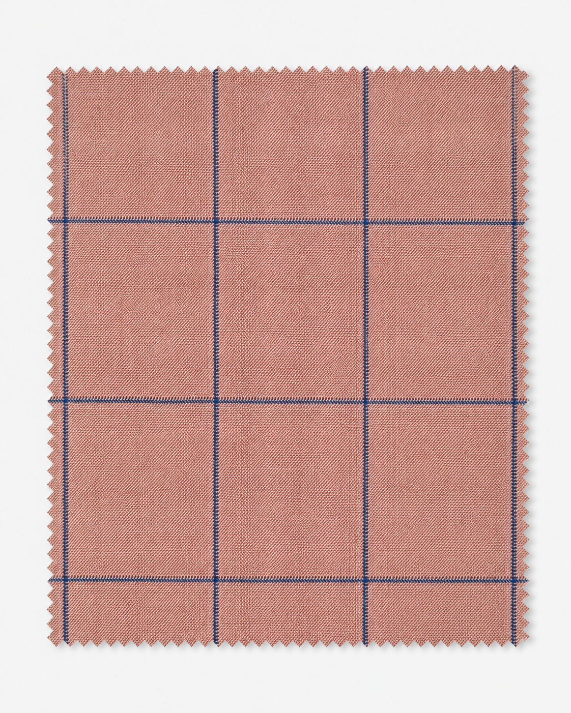 Salmon Pink Windowpane Tailored Suit