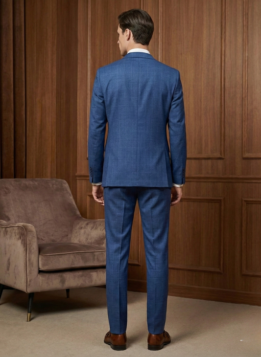 Heritage Blue Windowpane Suit
