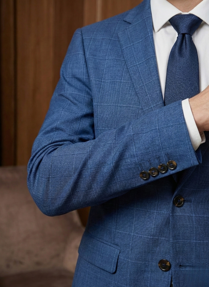 Heritage Blue Windowpane Suit
