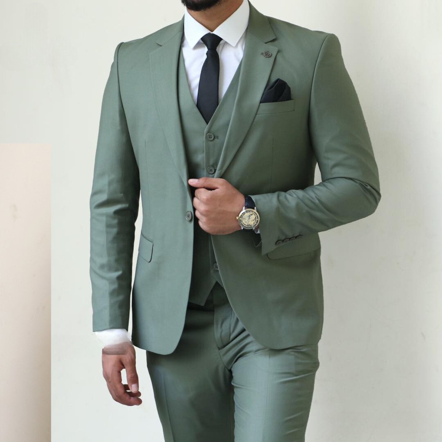 Classic Sage Green Suit - Redefining Elegance - ARLEX Tailors & Suits