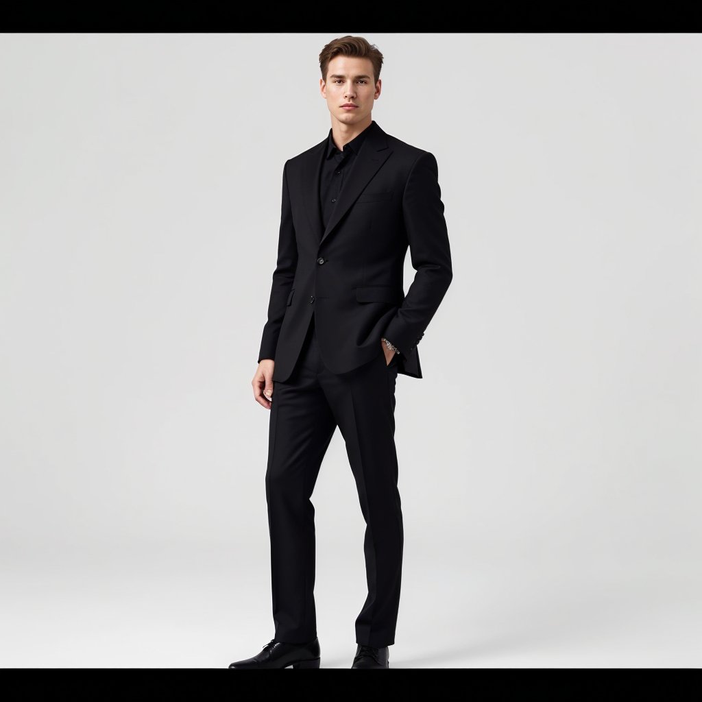 Deep Black Suit - ABR Custom Tailors