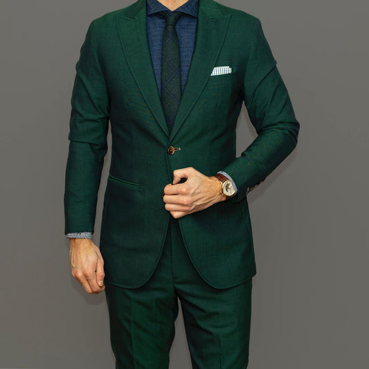 Custom Made Green Suit - FastFitTailors