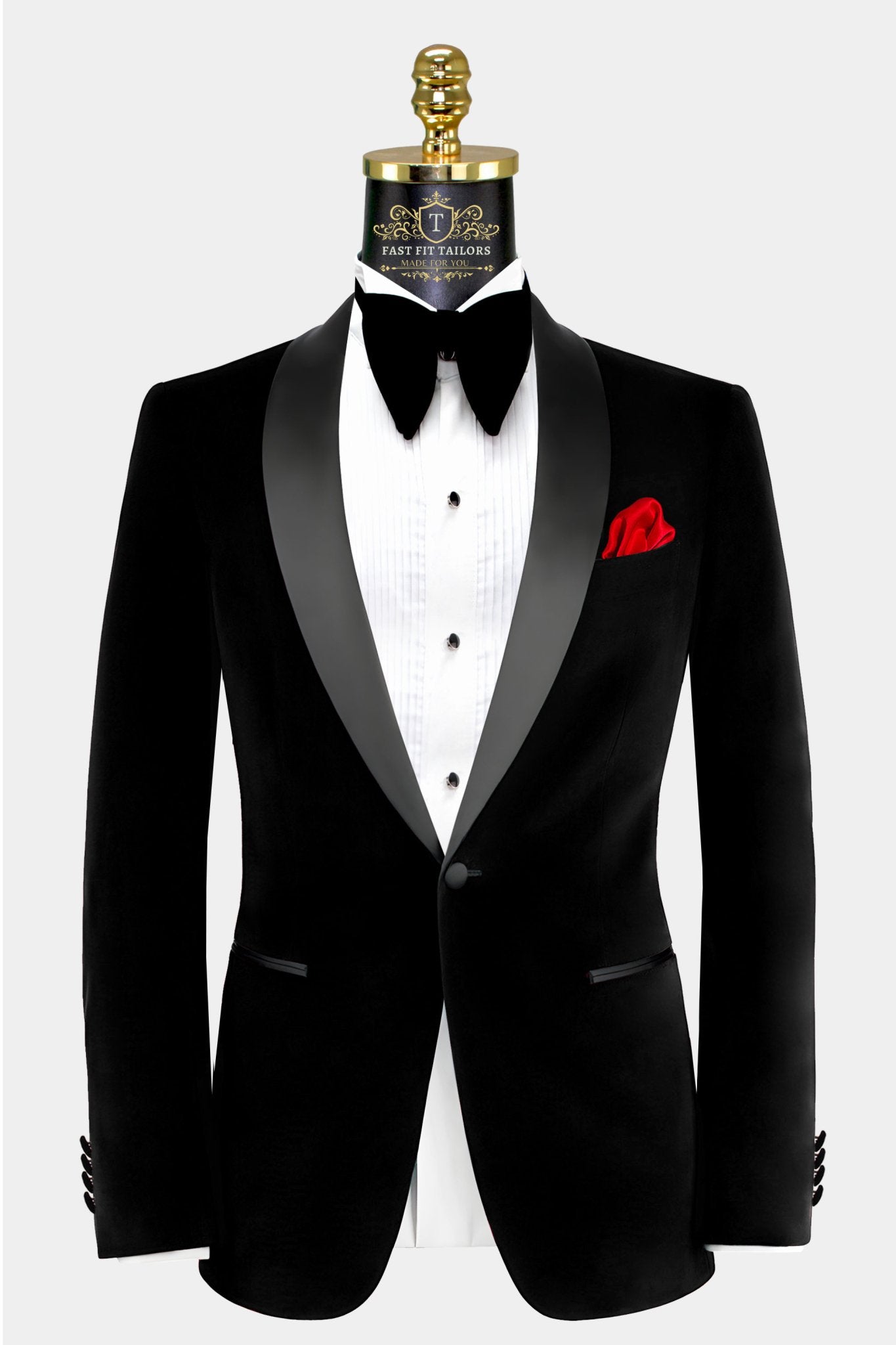 Elegant Custom Made Groom's Tuxedo Set: 3-Piece Suit Including Vest and Pants - ABR Custom Tailors
