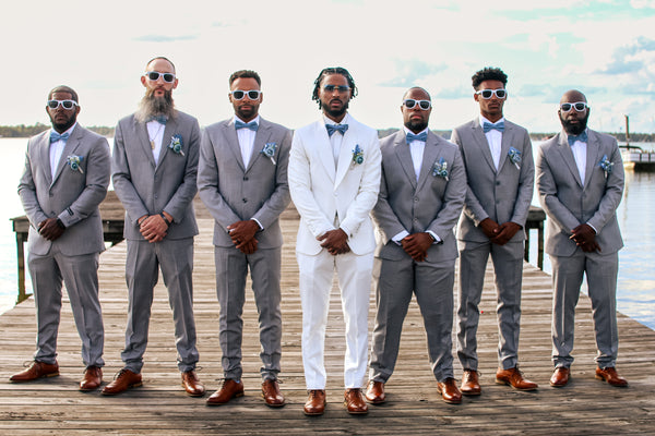 Seven strong on the dock