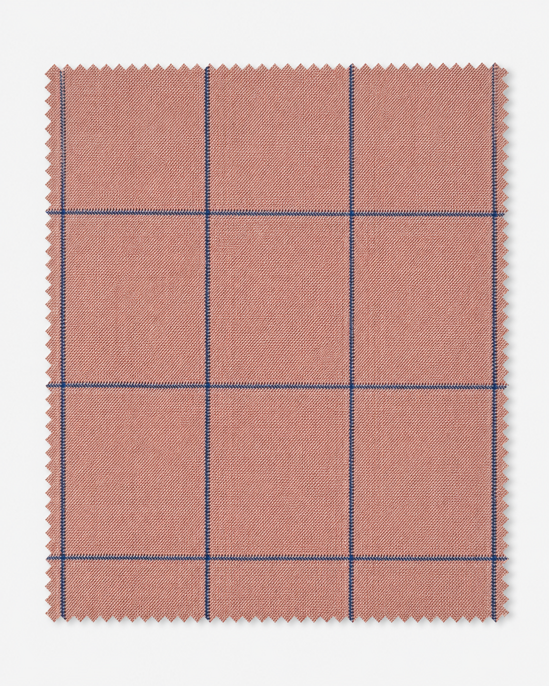 Salmon Pink Windowpane Tailored Suit