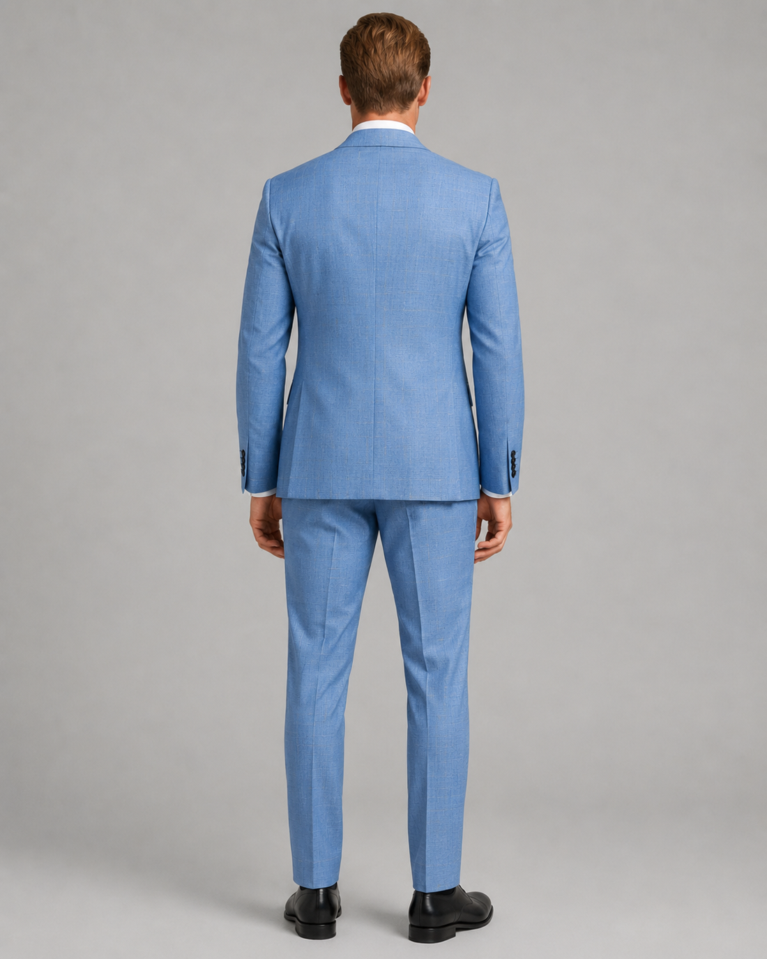 Powder Blue Classic Windowpane Suit