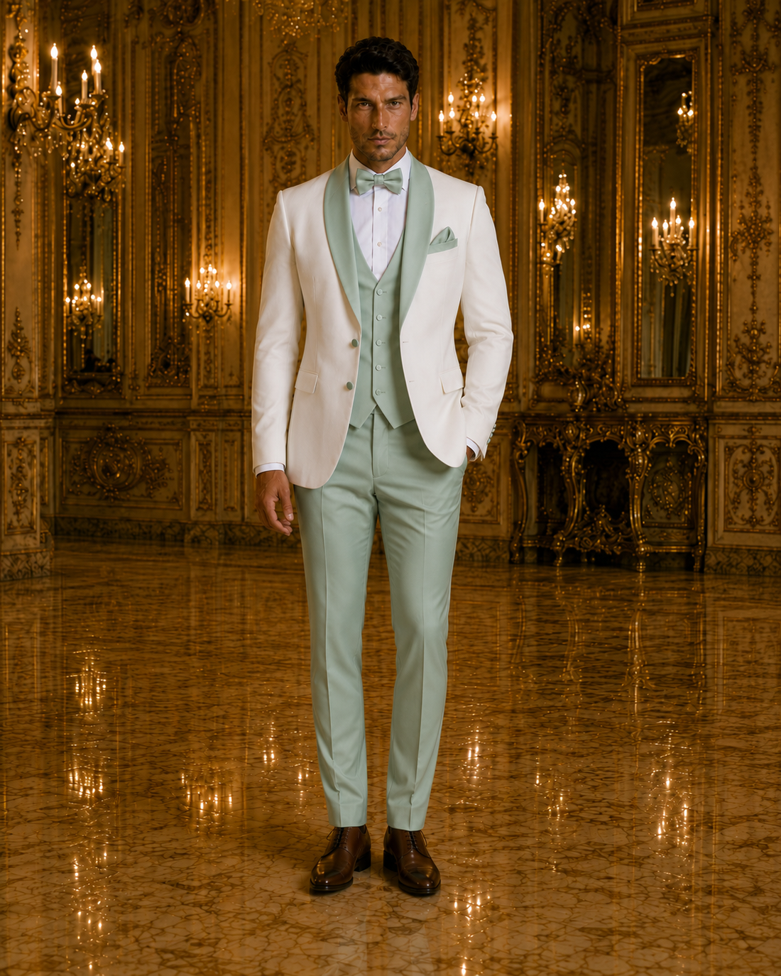 Ivory & Mint Signature Tuxedo