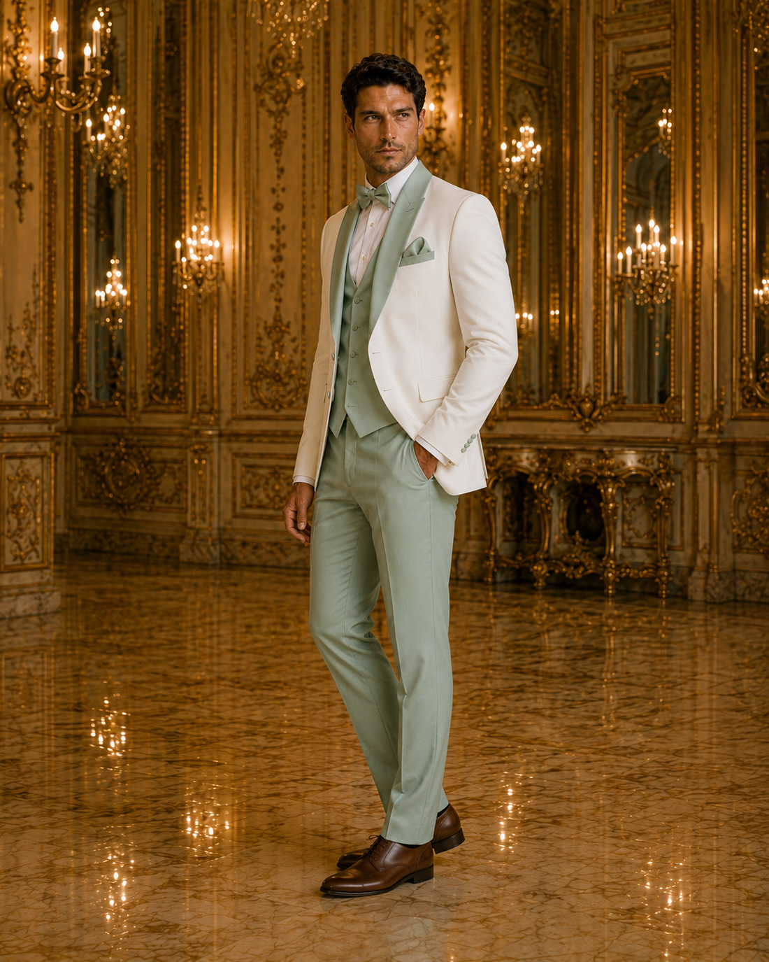 Ivory & Mint Signature Tuxedo