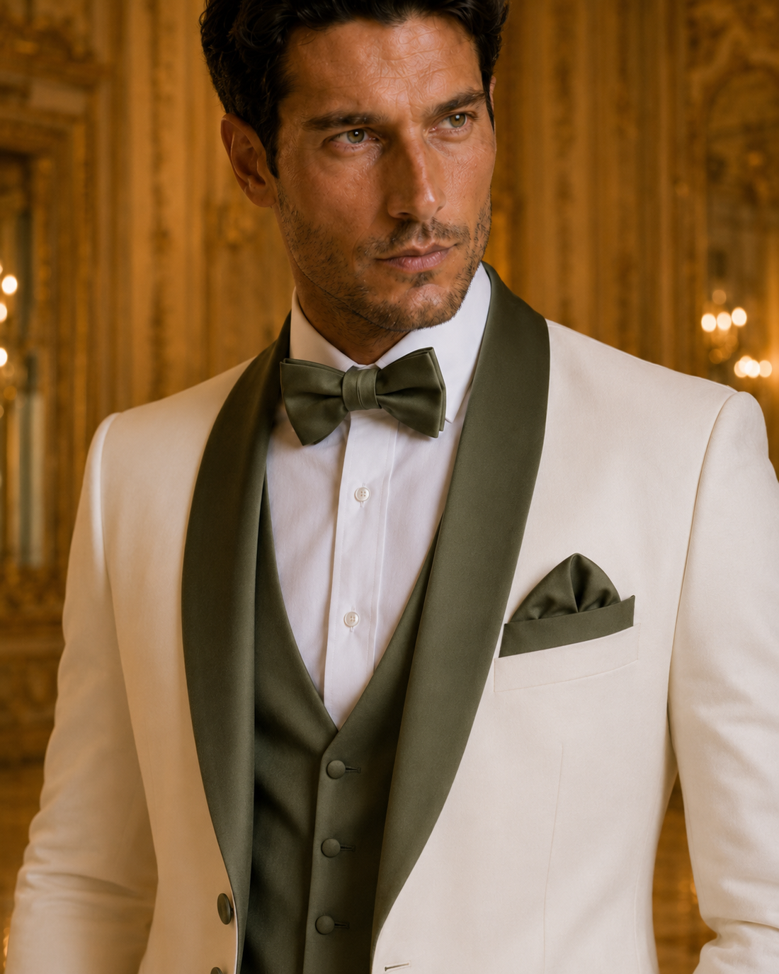 Ivory & Olive Signature Tuxedo