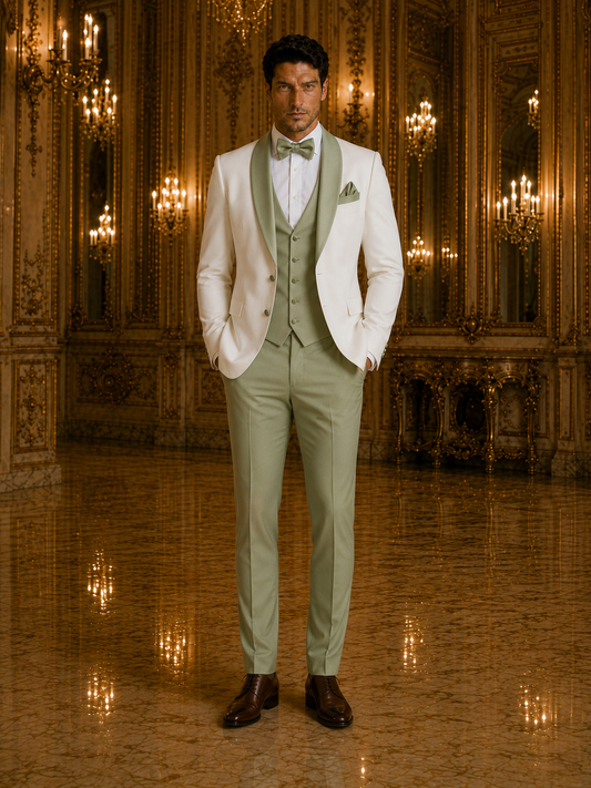 Ivory & Pistachio Signature Tuxedo