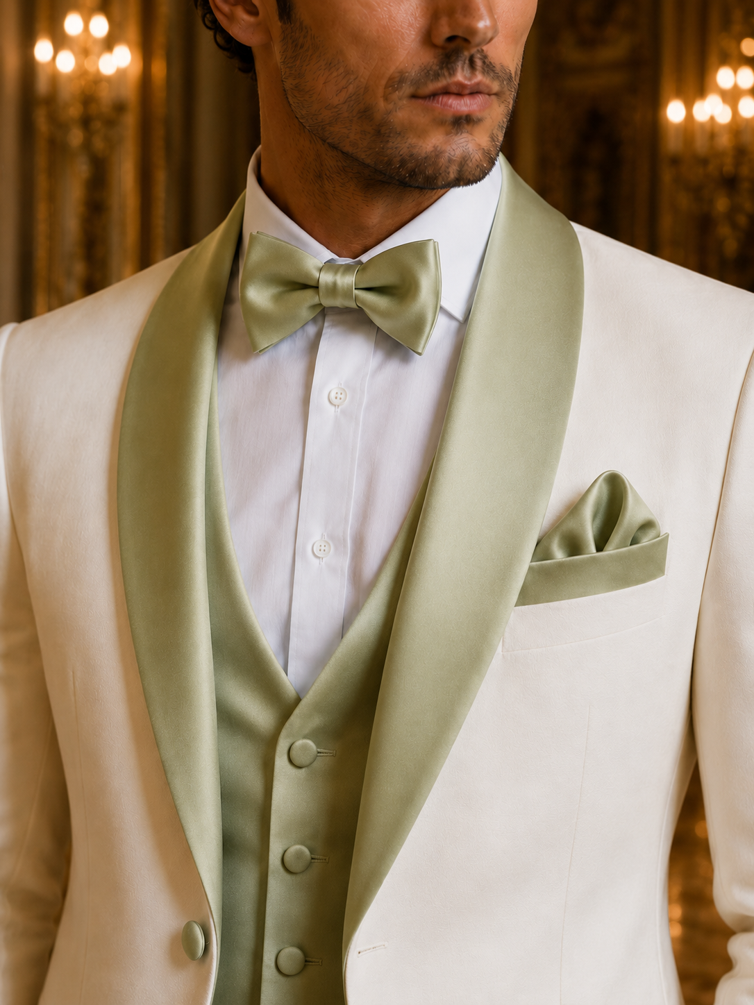 Ivory & Pistachio Signature Tuxedo
