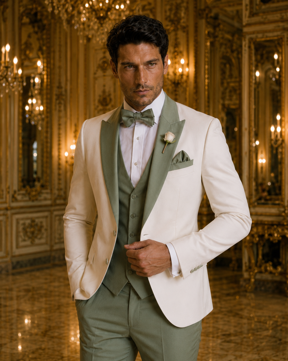Ivory & Sage Signature Tuxedo
