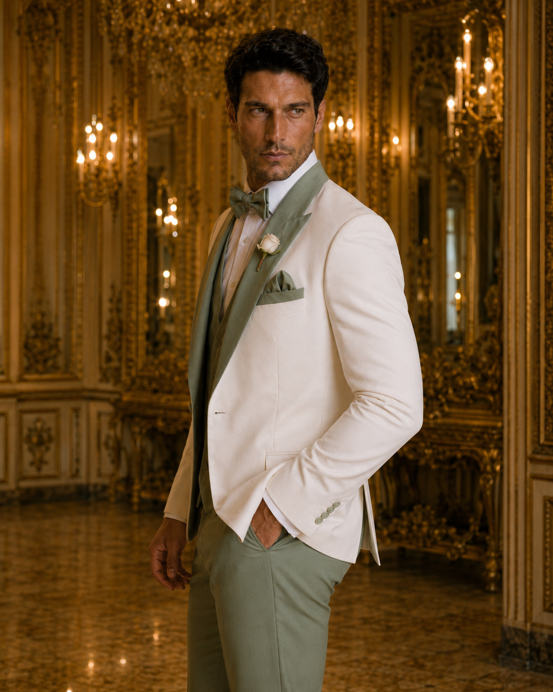 Ivory & Sage Signature Tuxedo