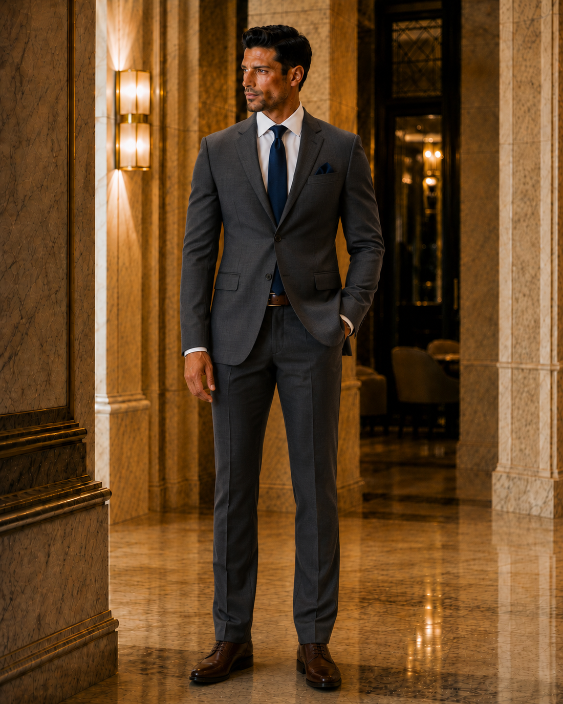 Signature Charcoal Grey Suit