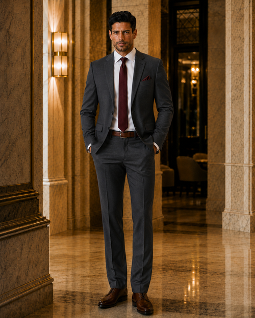 Signature Charcoal Grey Suit