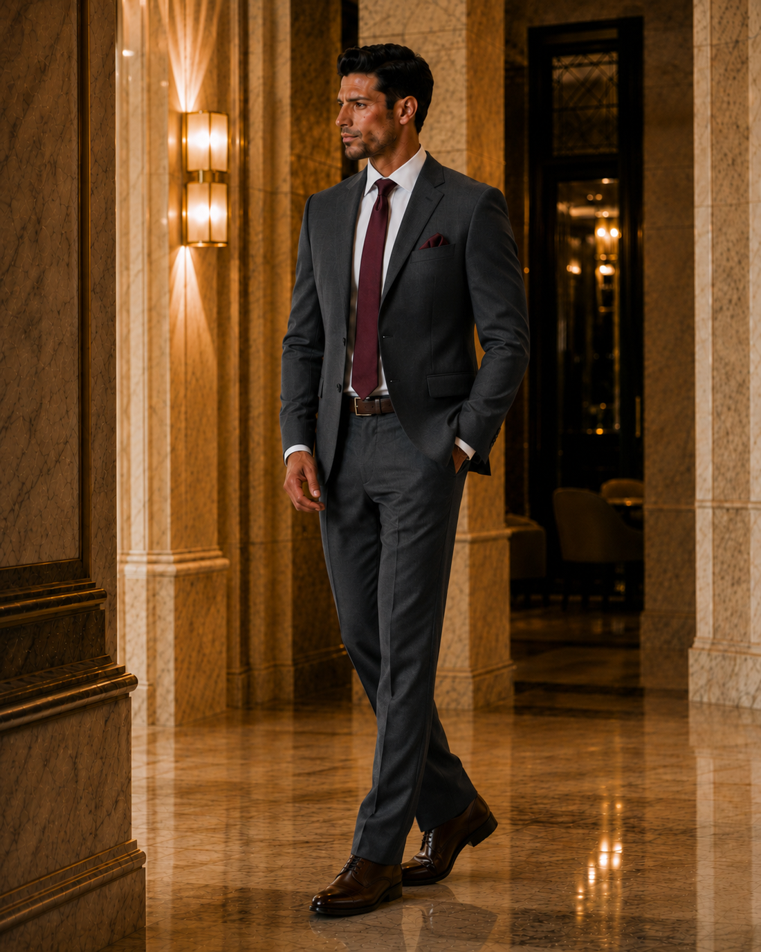 Signature Charcoal Grey Suit