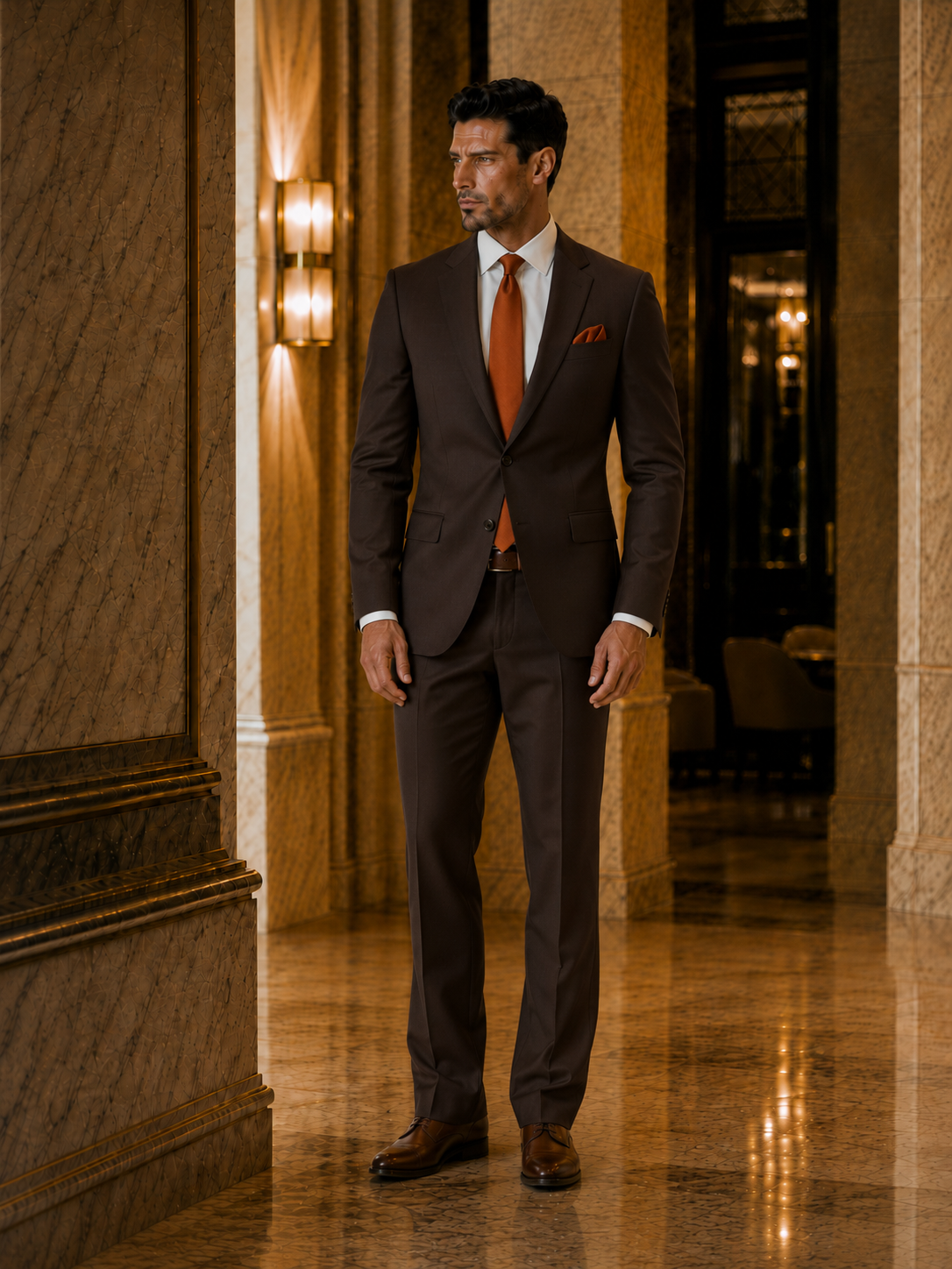 Signature Chocolate Brown Suit