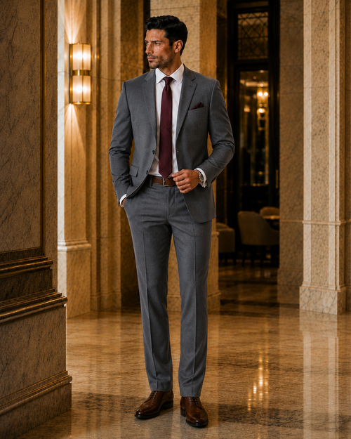 Signature Steel Grey Suit