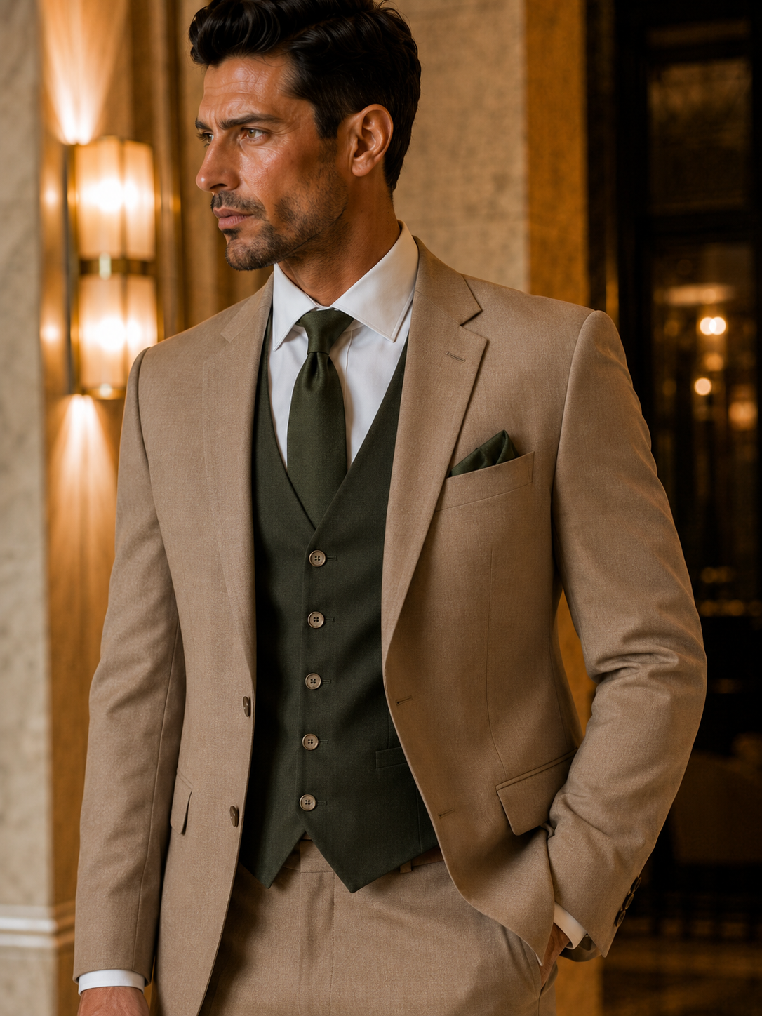Signature Tan Suit