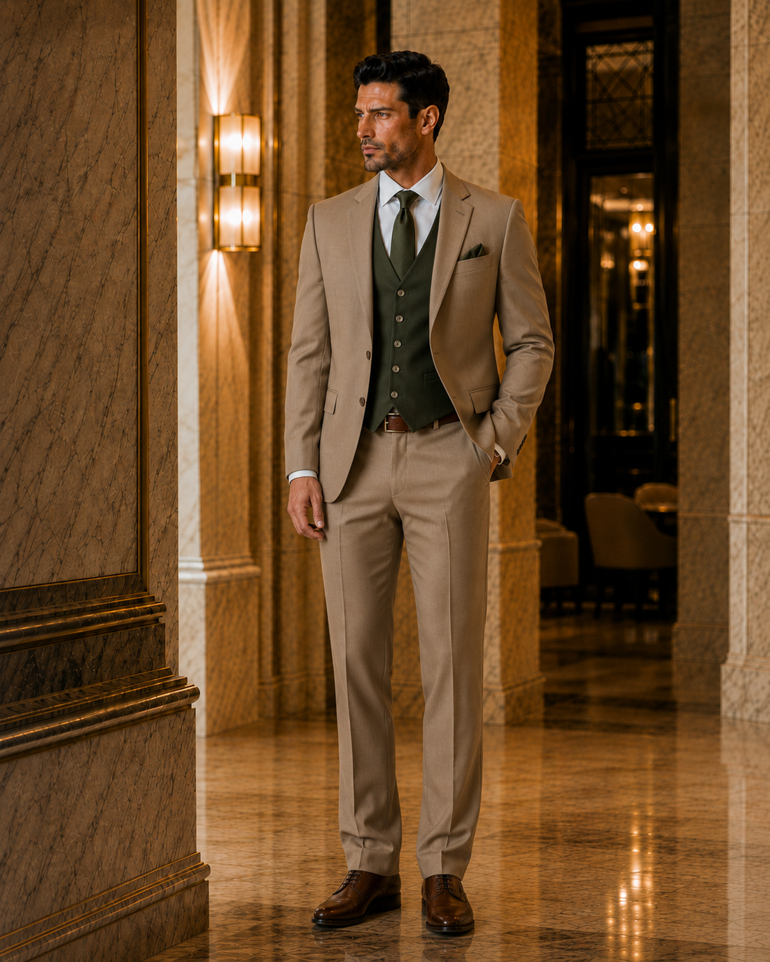 Signature Tan Suit