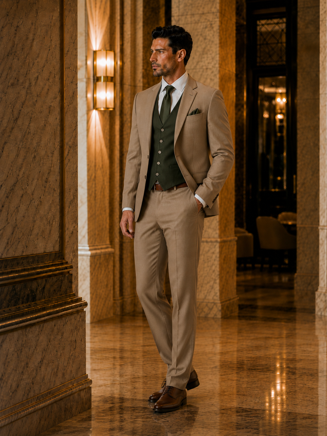 Signature Tan Suit