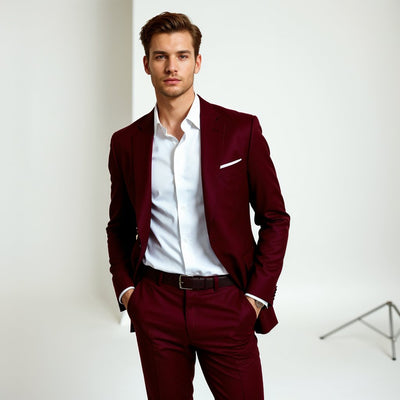 Classic Burgundy Suit