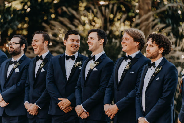 Classic Navy Blue Tuxedo Set - ABR Custom Tailors