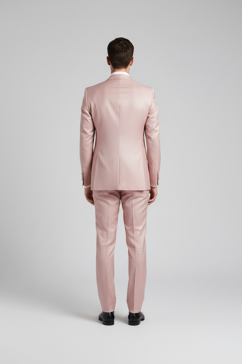 Blush Pink Peak Lapel Tuxedo