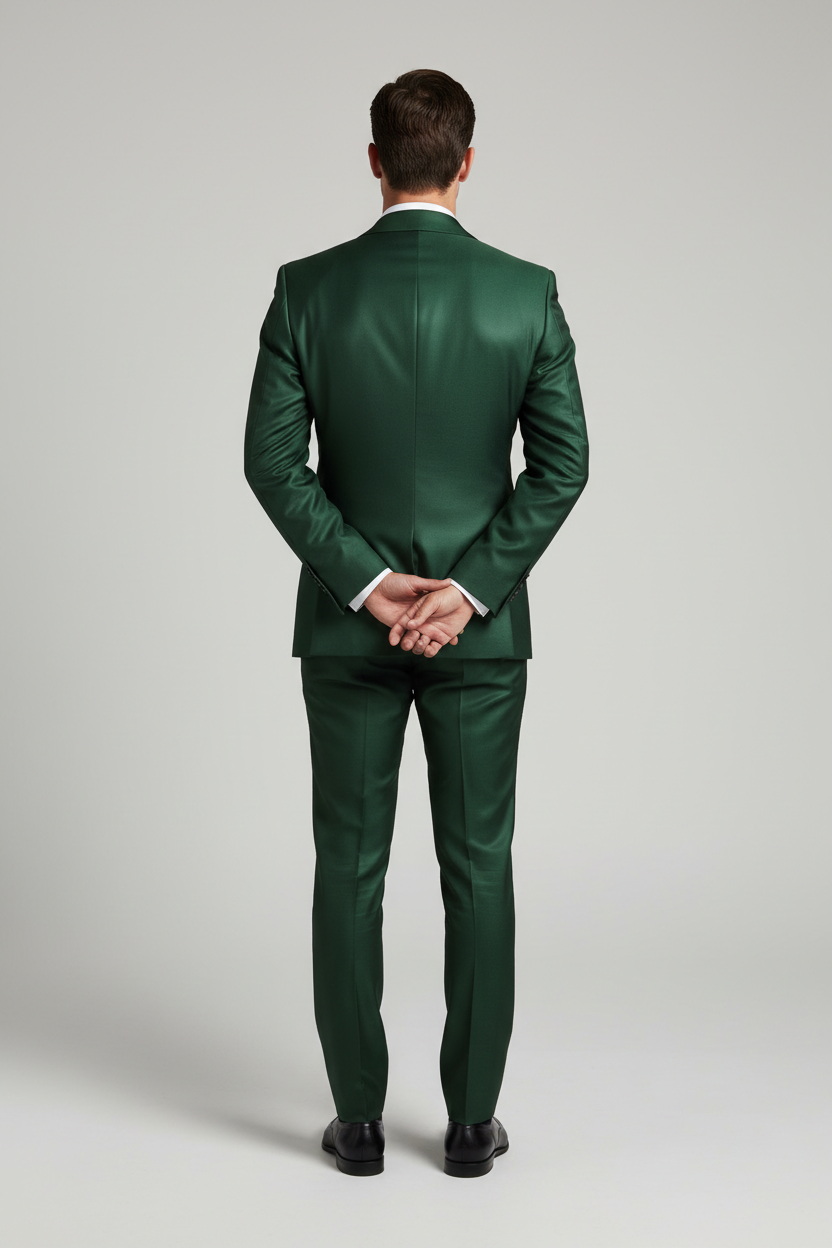 Forest Green Peak Lapel Tuxedo