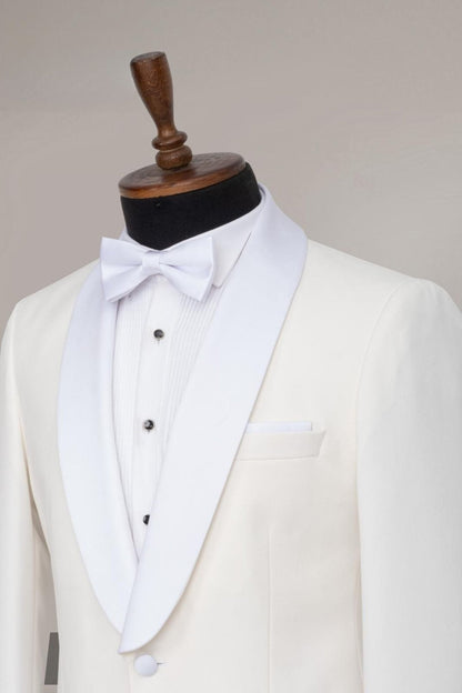 Ivory Prestige Tuxedo Package – A Bold Statement for Prom - ABR Custom Tailors