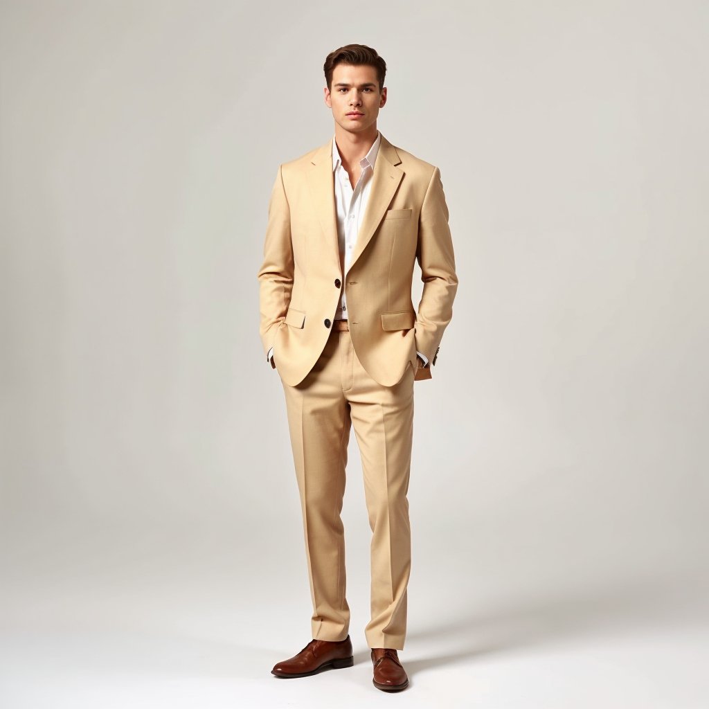 Khaki Suit - ABR Custom Tailors