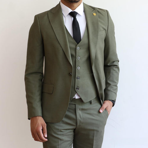 Modern Olive Green Suit - For the Distinguished Gentleman - ARLEX Tailors & Suits