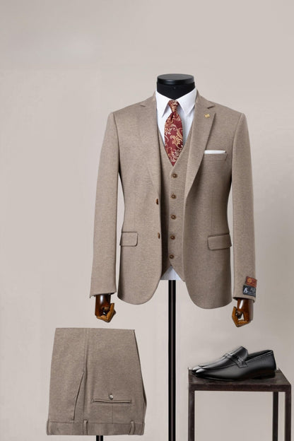 The Heritage Beige Suit - MTM Collection - ABR Custom Tailors