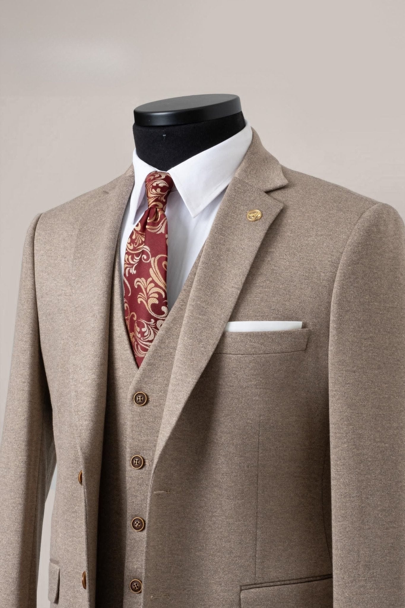 The Heritage Beige Suit - MTM Collection - ABR Custom Tailors