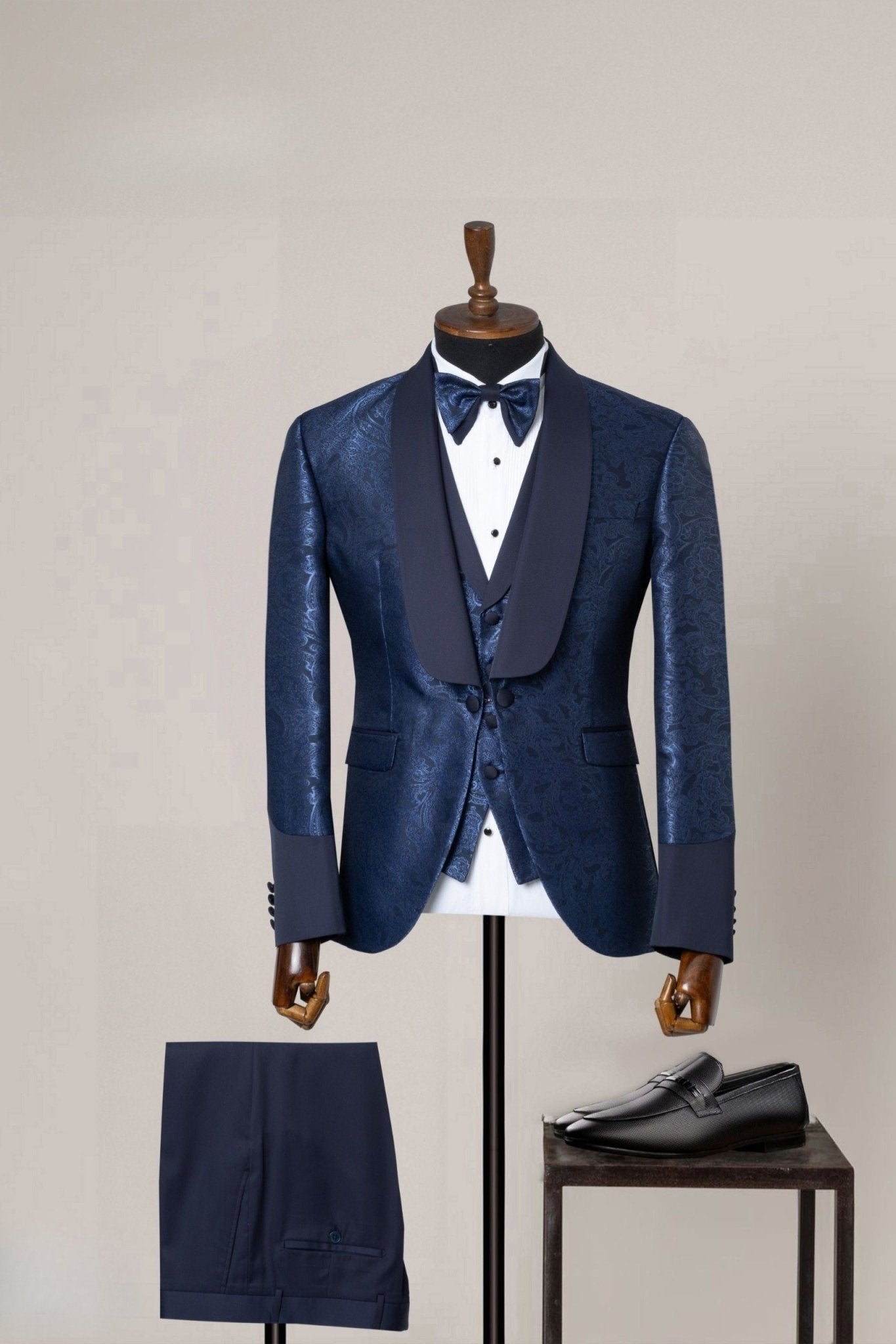 The Midnight Paisley Tuxedo - MTM Collection - ABR Custom Tailors