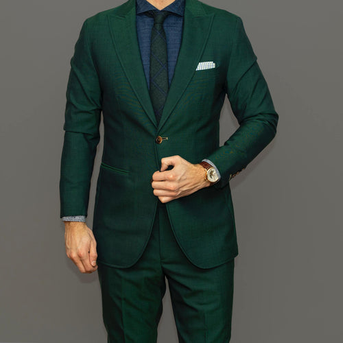 Custom Made Green Suit - FastFitTailors