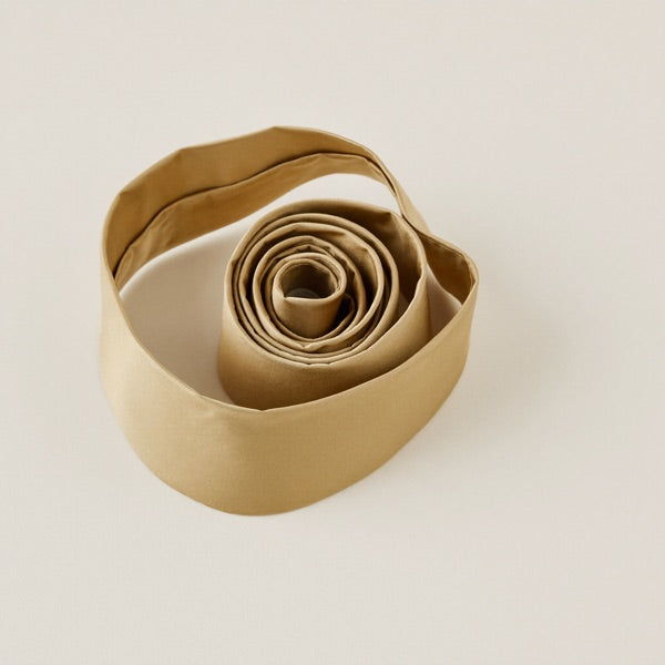 Champagne silk necktie