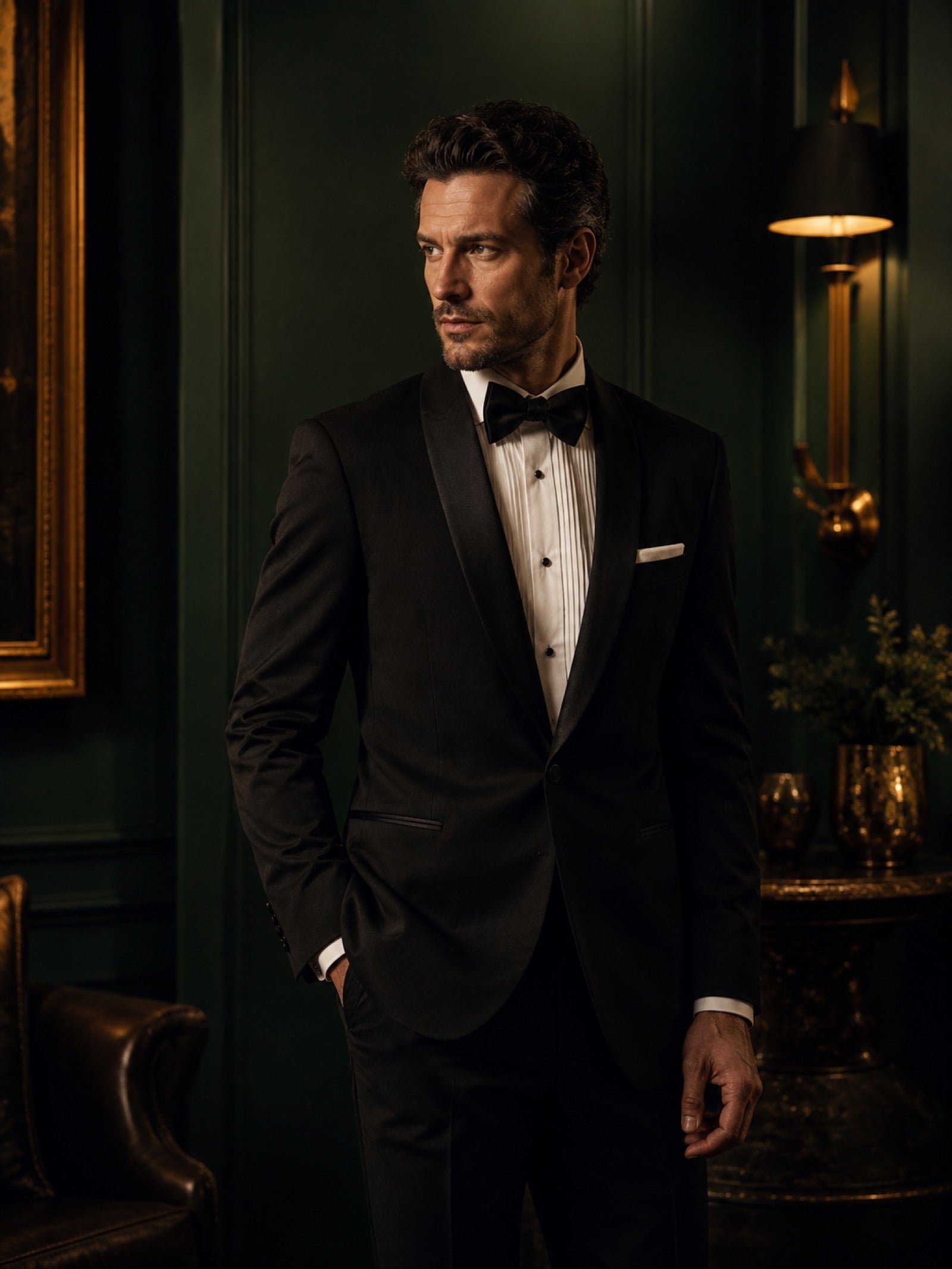 Black tie tuxedos