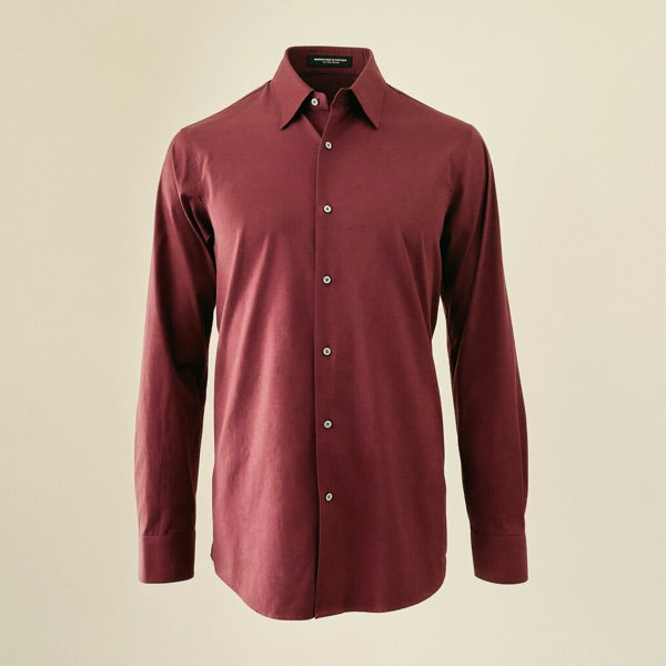 Burgundy dress shirt